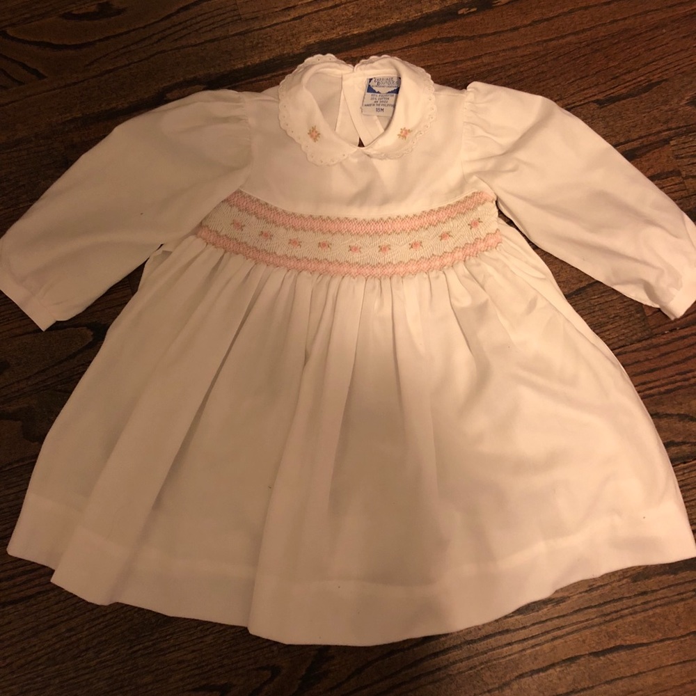 Carriage Boutique White Smocked Dress